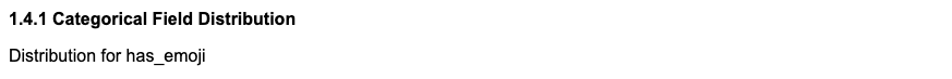 Categorical Field Distribution